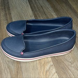 Crocs Navy Blue Slip On Shoes Size 6